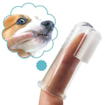 Soft silicone pet finger toothbrush for dogs and cats. Gently removes plaque, reduces bad breath, and supports healthy teeth and gums.